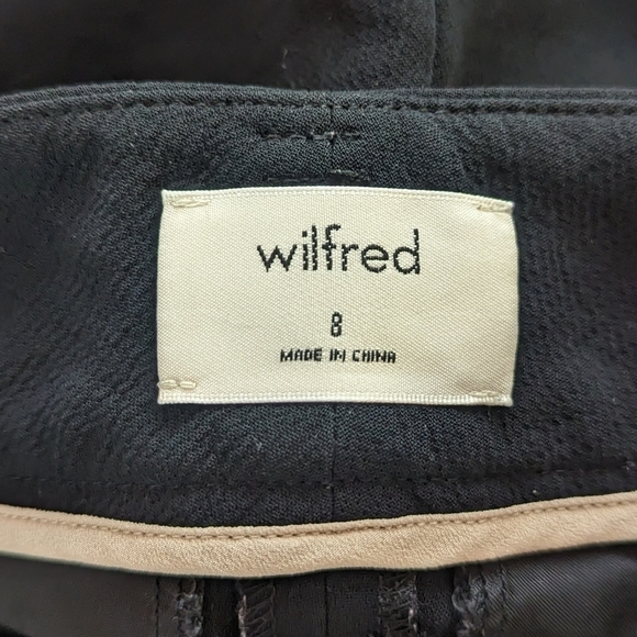 Aritzia Wilfred Pants Darontal Stripe Blue Dress Womens 8 - Picture 5 of 7
